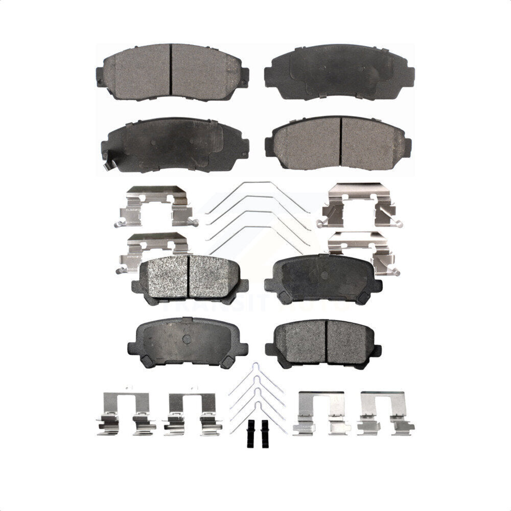 Front Rear Semi-Metallic Brake Pads Kit For 2011-2017 Honda Odyssey KPF-100211