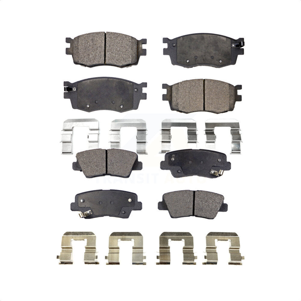 Front Rear Semi-Metallic Brake Pads Kit For 2011 Hyundai Accent KPF-100063