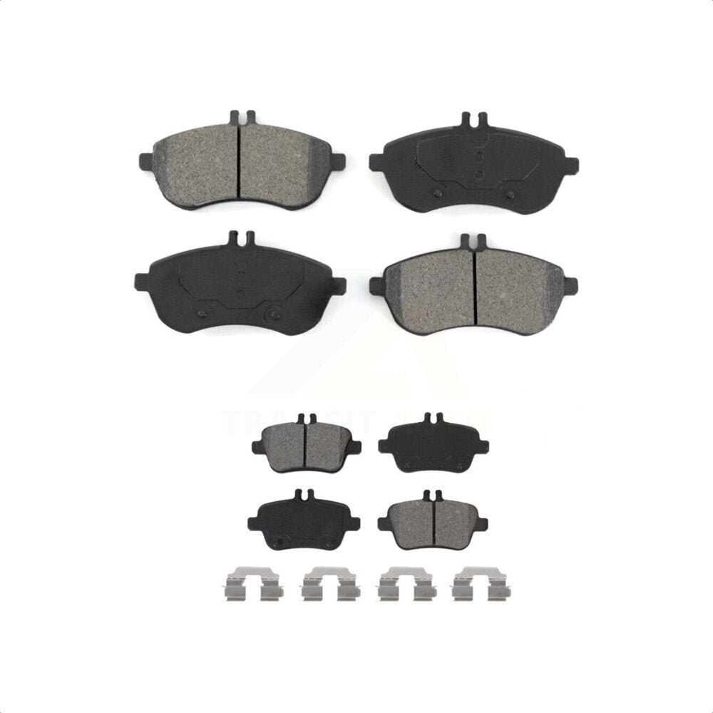 Front Rear Semi-Metallic Brake Pads Kit For 2012-2015 Mercedes-Benz SLK250 Without Sport Package KSM-100499