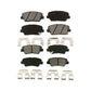 Front Rear Semi-Metallic Brake Pads Kit For 2012-2017 Hyundai Azera KSM-100168
