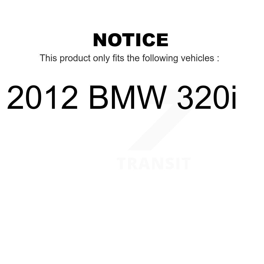 Front Rear Semi-Metallic Brake Pads Kit For 2012 BMW 320i KSM-100191