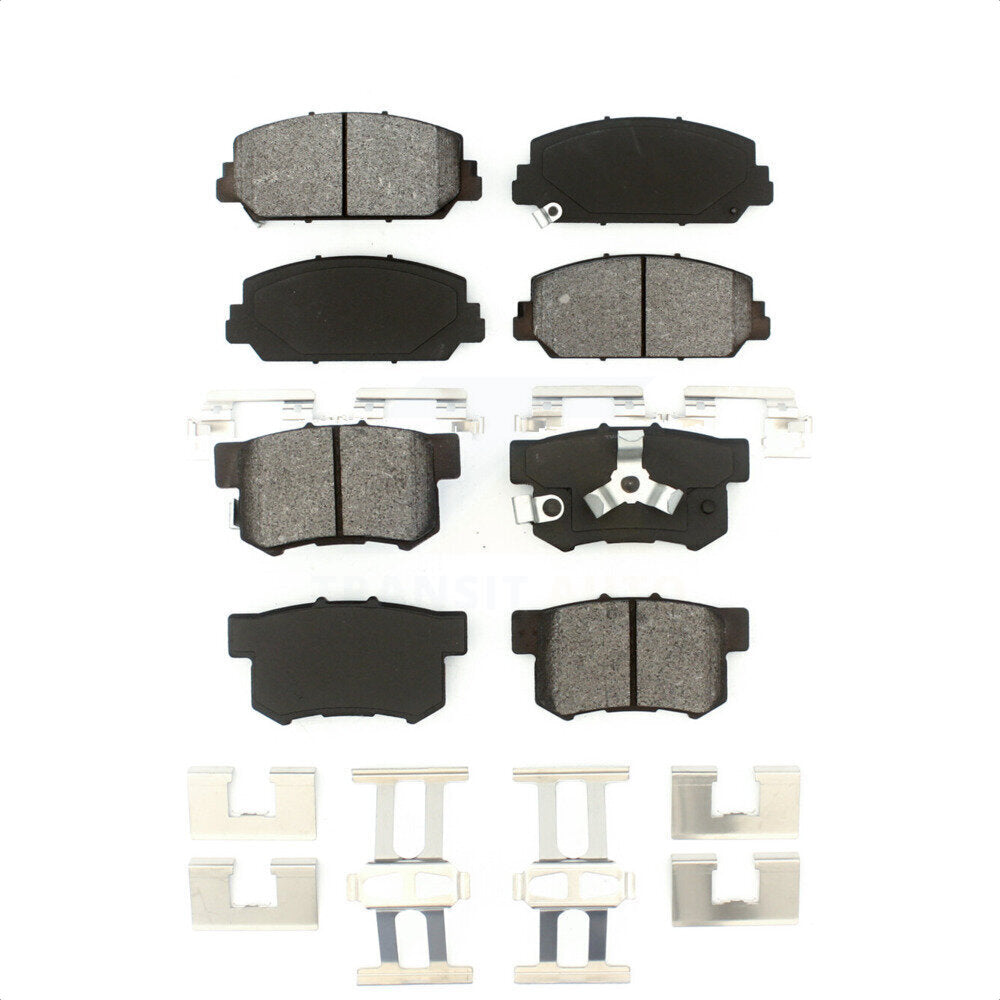 Front Rear Semi-Metallic Brake Pads Kit For 2013-2018 Acura RDX KSM-100212