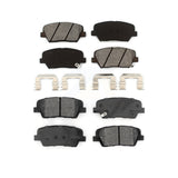 Front Rear Semi-Metallic Brake Pads Kit For 2014-2015 Kia Sorento With Red Painted Calipers KSM-100480