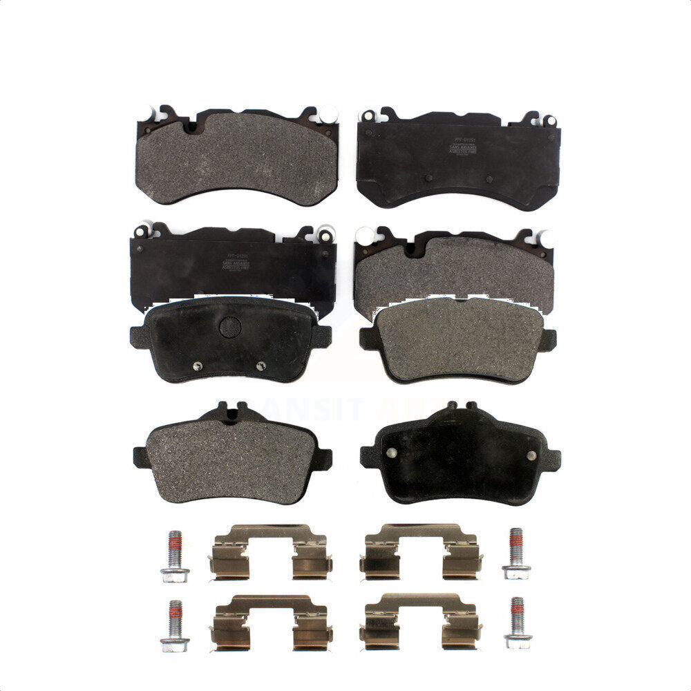 Front Rear Semi-Metallic Brake Pads Kit For 2014-2016 Mercedes-Benz GL63 AMG KPF-100663