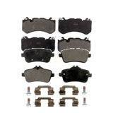 Front Rear Semi-Metallic Brake Pads Kit For 2014-2016 Mercedes-Benz GL63 AMG KPF-100663