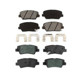 Front Rear Semi-Metallic Brake Pads Kit For 2014-2017 Kia Rondo With Manual Parking KSM-100455