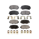 Front Rear Semi-Metallic Brake Pads Kit For 2015-2017 Chrysler 200 With 305mm Diameter Rotor KPF-100242