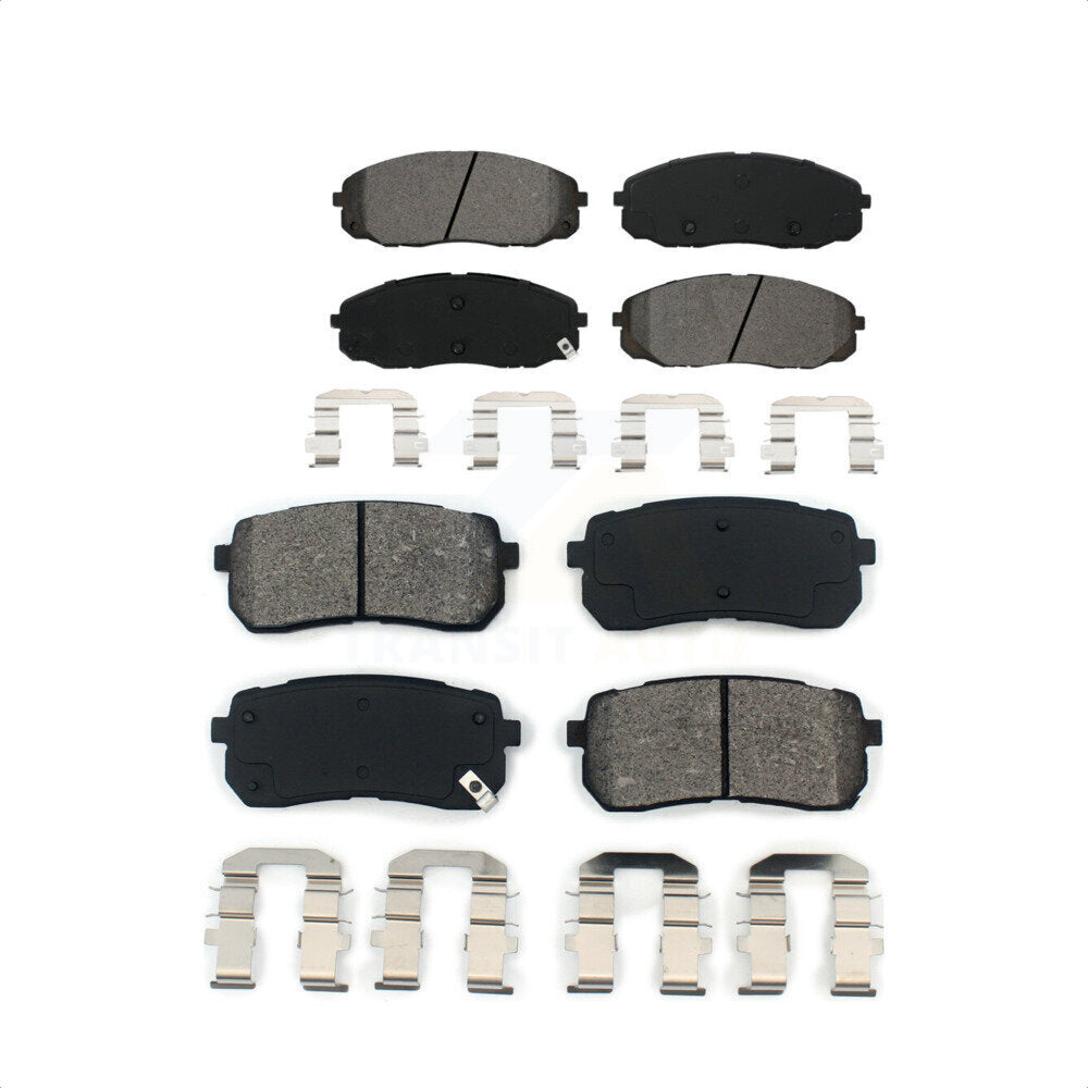Front Rear Semi-Metallic Brake Pads Kit For 2015-2019 Kia Sedona KSM-100224