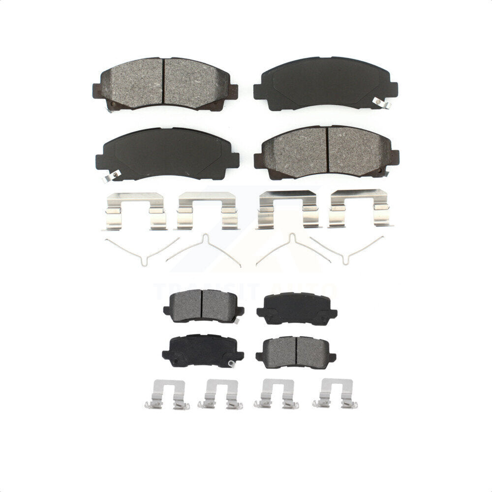 Front Rear Semi-Metallic Brake Pads Kit For 2015-2020 Acura TLX KSM-100508