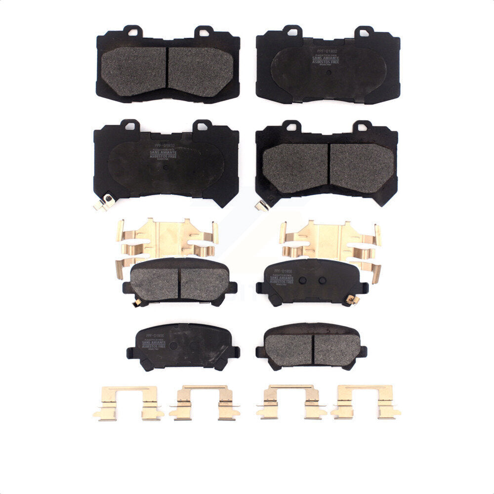 Front Rear Semi-Metallic Brake Pads Kit For 2015-2020 Chevrolet Colorado GMC Canyon KPF-100482