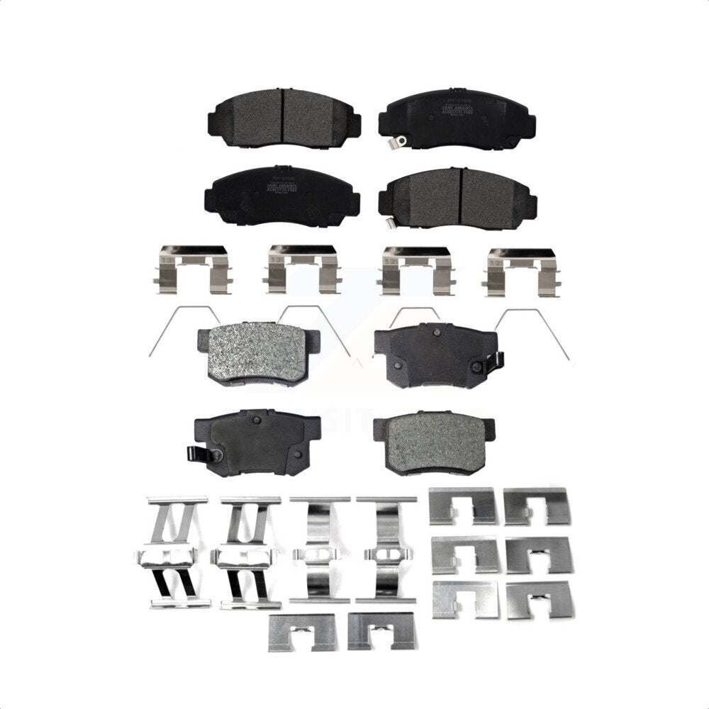 Front Rear Semi-Metallic Brake Pads Kit For 2015 Honda Civic Natural Gas KPF-100204