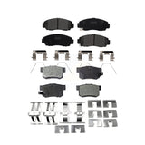 Front Rear Semi-Metallic Brake Pads Kit For 2015 Honda Civic Natural Gas KPF-100204