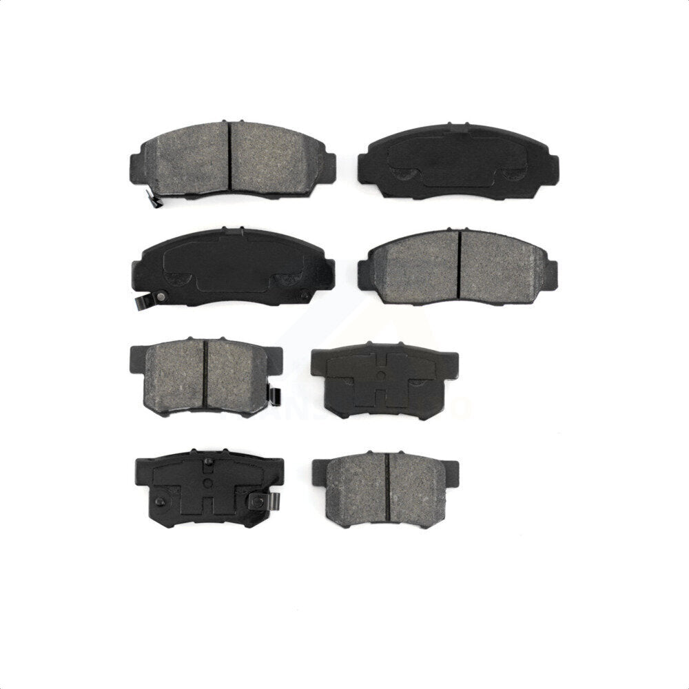 Front Rear Semi-Metallic Brake Pads Kit For 2015 Honda Civic Natural Gas KSM-100177