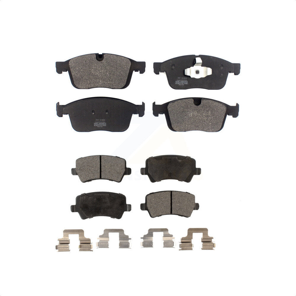 Front Rear Semi-Metallic Brake Pads Kit For 2016-2017 Volvo XC60 KPF-100489