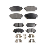 Front Rear Semi-Metallic Brake Pads Kit For 2016-2018 Mazda CX-3 KPF-100267