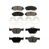 Front Rear Semi-Metallic Brake Pads Kit For 2016-2019 Subaru Legacy 2.5L KSM-100457