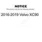 Front Rear Semi-Metallic Brake Pads Kit For 2016-2019 Volvo XC90 KPF-100506