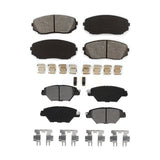 Front Rear Semi-Metallic Brake Pads Kit For 2016-2022 Mazda CX-9 KSM-100493