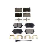 Front Rear Semi-Metallic Brake Pads Kit For 2016 Audi Q5 FLEX engine KPF-100527