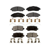 Front Rear Semi-Metallic Brake Pads Kit For 2017-2020 Acura MDX KPF-100265