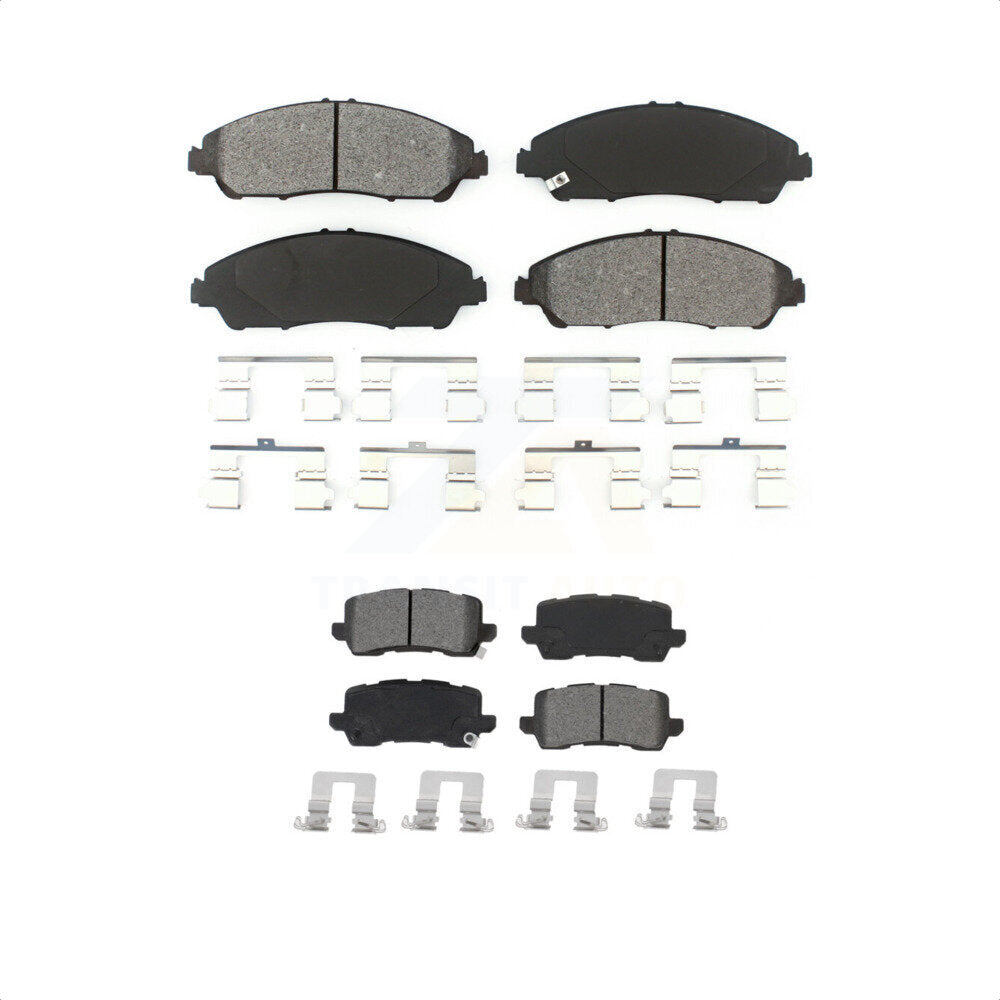 Front Rear Semi-Metallic Brake Pads Kit For 2017-2020 Acura MDX KSM-100515