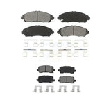 Front Rear Semi-Metallic Brake Pads Kit For 2017-2020 Acura MDX KSM-100515