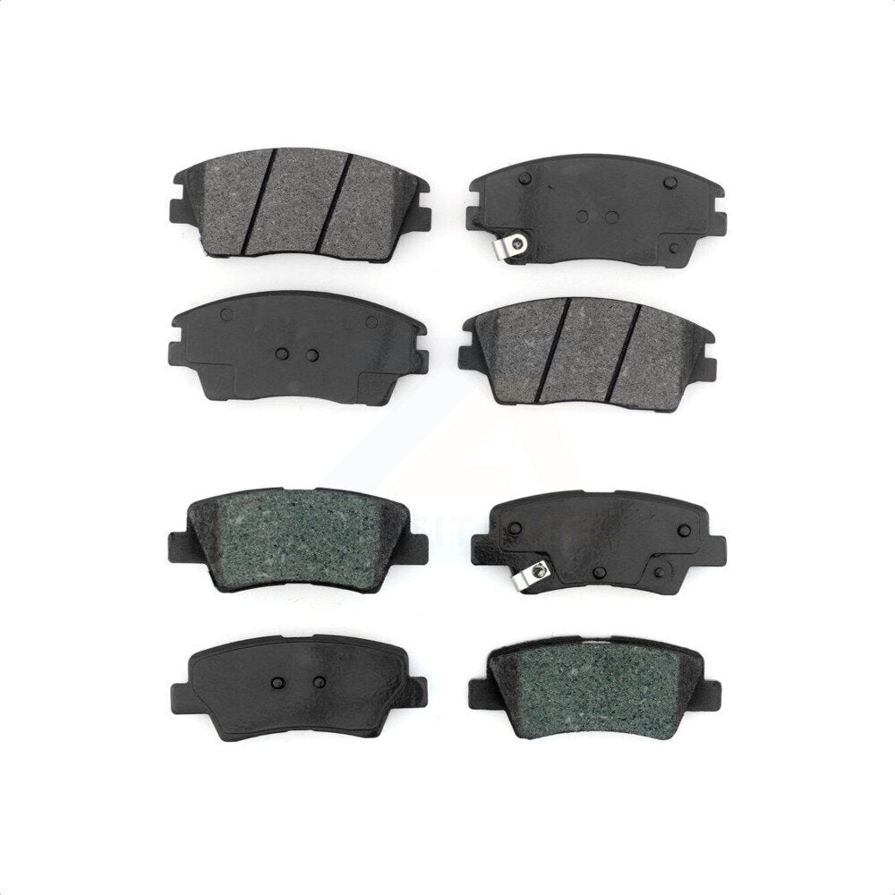 Front Rear Semi-Metallic Brake Pads Kit For 2017-2020 Hyundai Elantra 1.6L KSM-100471