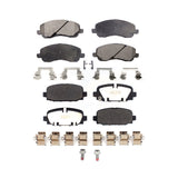 Front Rear Semi-Metallic Brake Pads Kit For 2017 Jeep Compass With Code BR3 KPF-100566