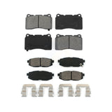 Front Rear Semi-Metallic Brake Pads Kit For 2017 Subaru BRZ Base With Brembo Brakes KSM-100005