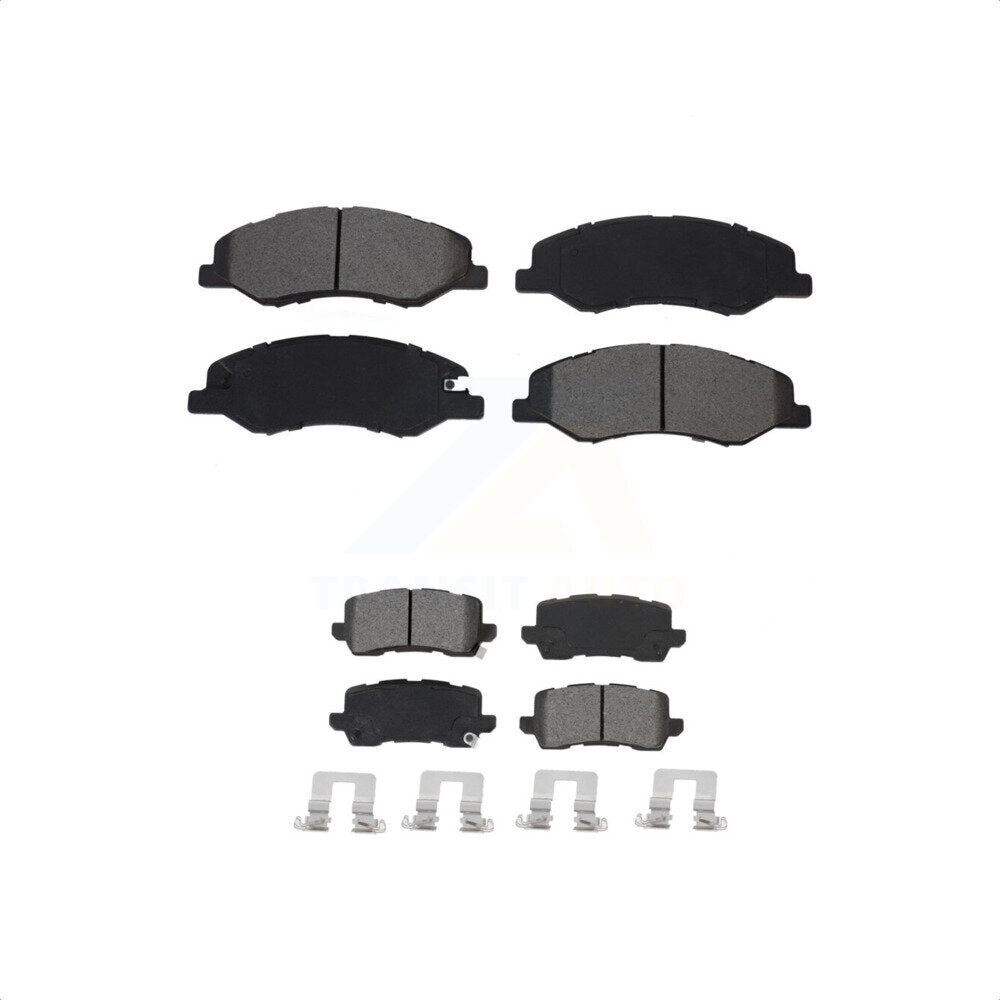 Front Rear Semi-Metallic Brake Pads Kit For 2018-2023 Honda Odyssey KSM-100535