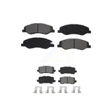 Front Rear Semi-Metallic Brake Pads Kit For 2018-2023 Honda Odyssey KSM-100535