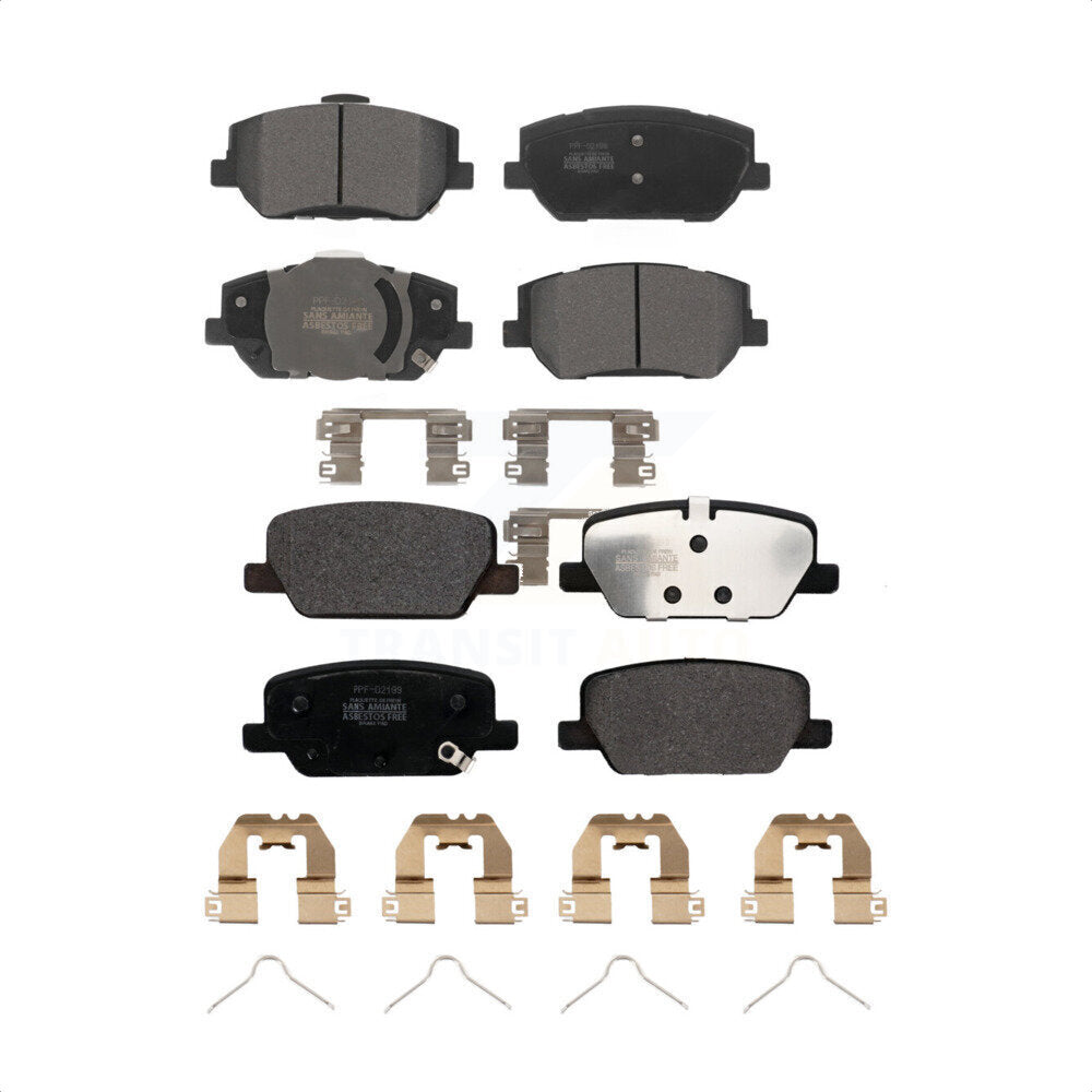 Front Rear Semi-Metallic Brake Pads Kit For 2019-2020 Hyundai Santa Fe KPF-100642