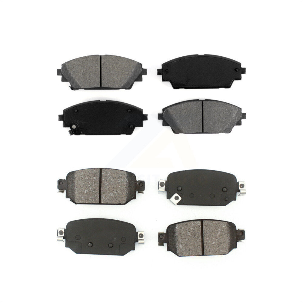 Front Rear Semi-Metallic Brake Pads Kit For 2019-2021 Mazda CX-3 KSM-100464