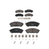 Front Rear Semi-Metallic Brake Pads Kit For 2019-2022 Ford Ranger KPF-100638