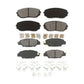 Front Rear Semi-Metallic Brake Pads Kit For 2019-2022 Mazda CX-5 Turbocharged KSM-100481