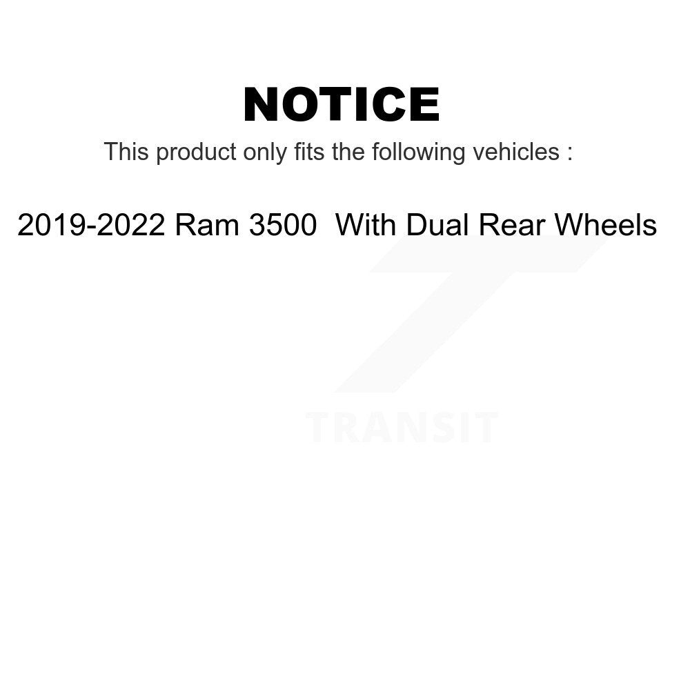 Front Rear Semi-Metallic Brake Pads Kit For 2019-2022 Ram 3500 With Dual Wheels KPF-100671