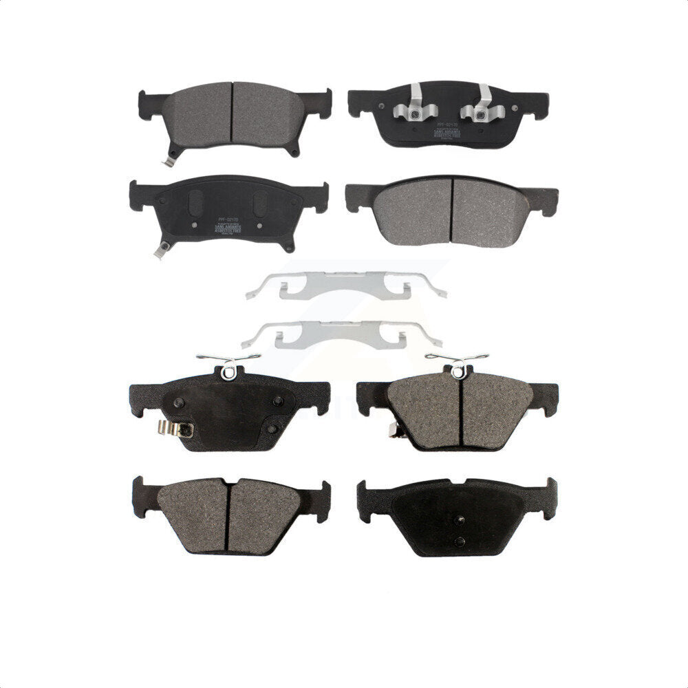 Front Rear Semi-Metallic Brake Pads Kit For 2019-2022 Subaru Ascent KPF-100637