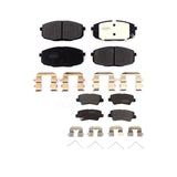 Front Rear Semi-Metallic Brake Pads Kit For 2019 Kia Soul Naturally Aspirated KPF-100677