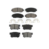 Front Rear Semi-Metallic Brake Pads Kit For Acura RDX KSM-100051