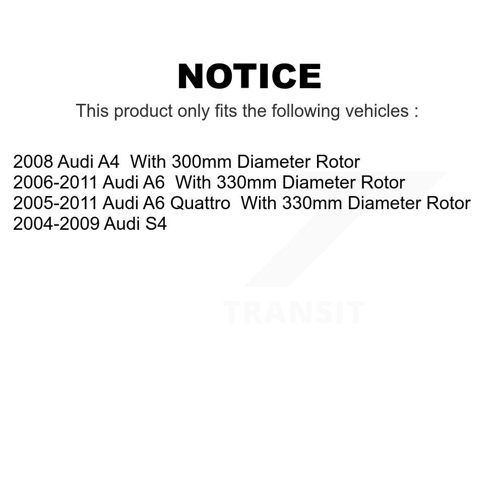 Front Rear Semi-Metallic Brake Pads Kit For Audi A6 Quattro S4 A4 KPF-100547