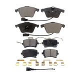 Front Rear Semi-Metallic Brake Pads Kit For Audi A6 Quattro S4 A4 KPF-100547