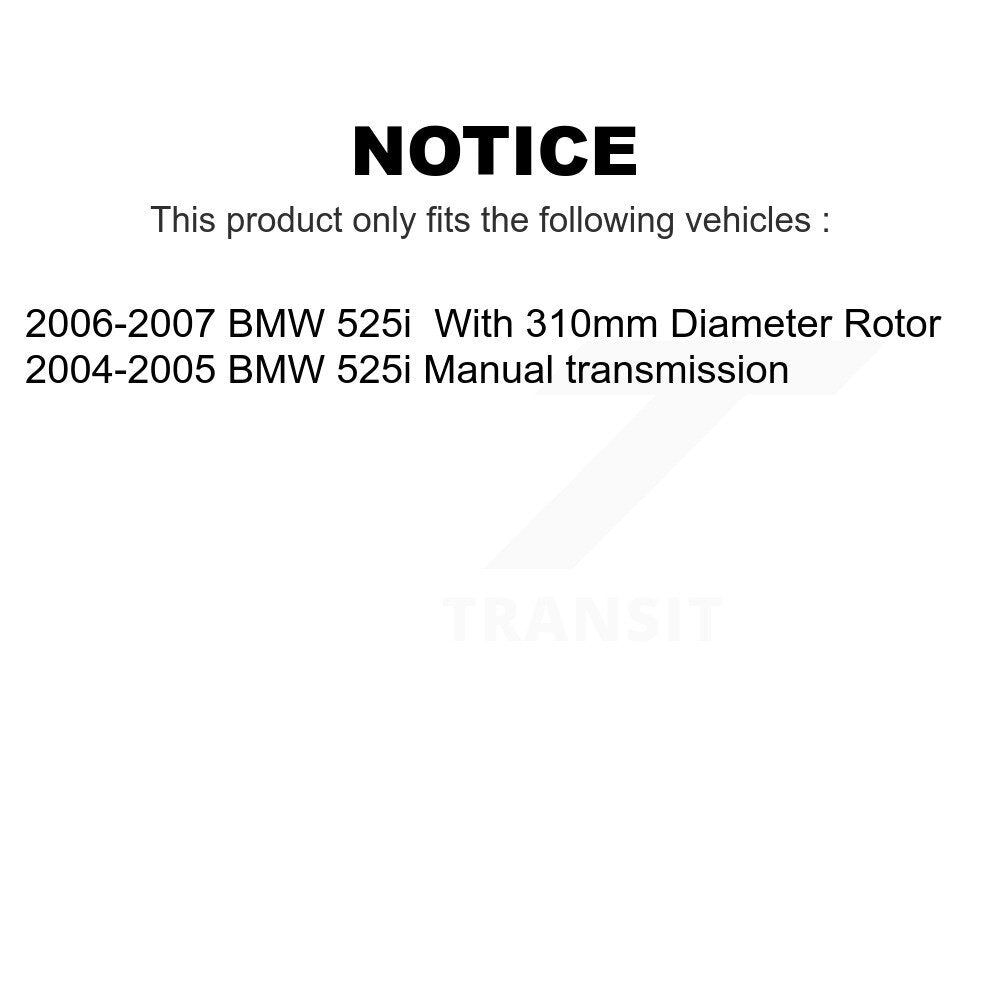 Front Rear Semi-Metallic Brake Pads Kit For BMW 525i KPF-100030