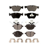 Front Rear Semi-Metallic Brake Pads Kit For BMW 528i xDrive KPF-100200