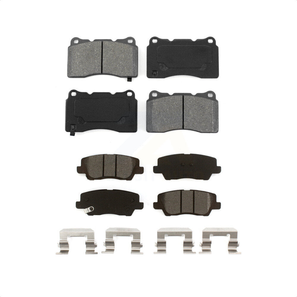 Front Rear Semi-Metallic Brake Pads Kit For Cadillac ATS CTS KSM-100486