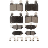 Front Rear Semi-Metallic Brake Pads Kit For Cadillac CTS KPF-100198