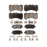 Front Rear Semi-Metallic Brake Pads Kit For Cadillac CTS KPF-100585