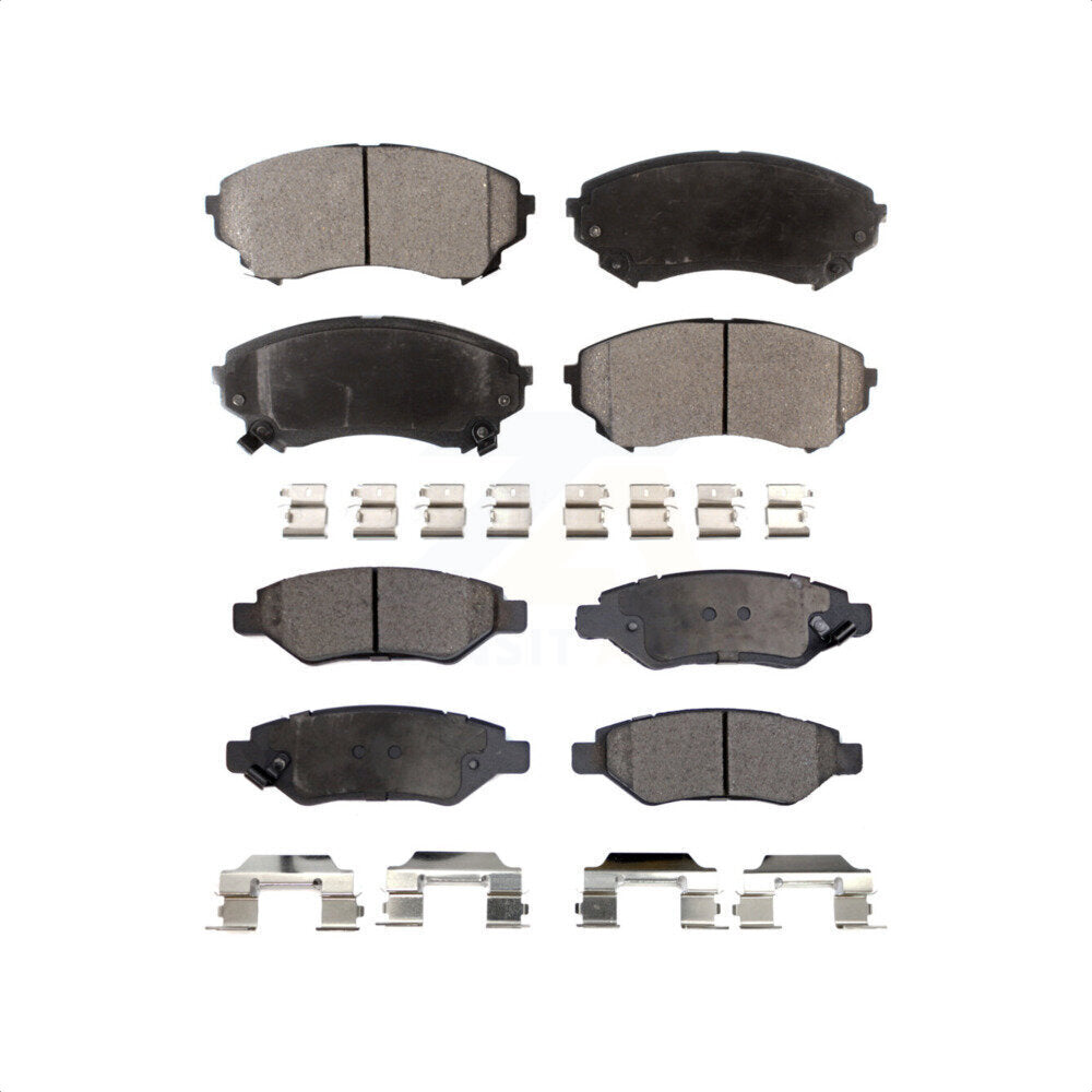 Front Rear Semi-Metallic Brake Pads Kit For Cadillac CTS With Heavy Duty Brakes KPF-100125