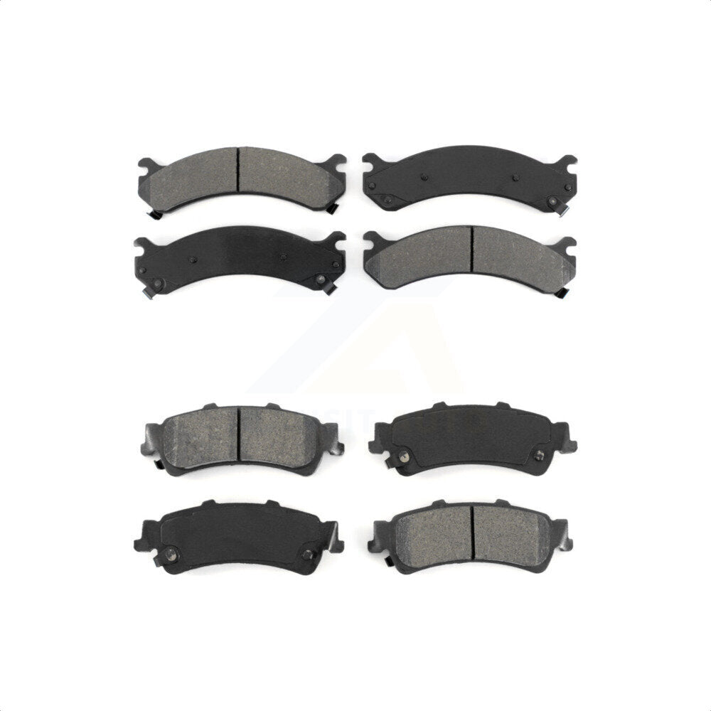 Front Rear Semi-Metallic Brake Pads Kit For Cadillac DeVille DTS Chevrolet Silverado 3500 GMC Sierra KSM-100326
