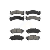 Front Rear Semi-Metallic Brake Pads Kit For Cadillac DeVille DTS Chevrolet Silverado 3500 GMC Sierra KSM-100326