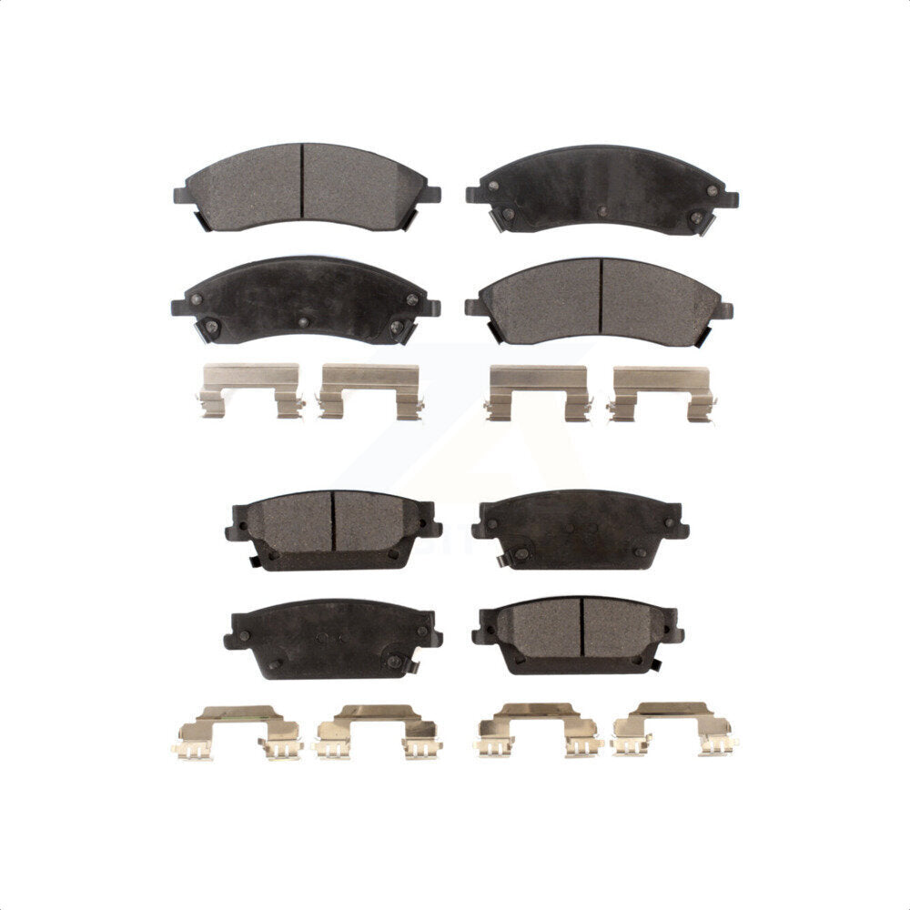 Front Rear Semi-Metallic Brake Pads Kit For Cadillac SRX CTS STS KPF-100015